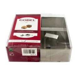 Cerf Dellier 4 carrés à pâtisserie + poussoir H 4 cm Clearance