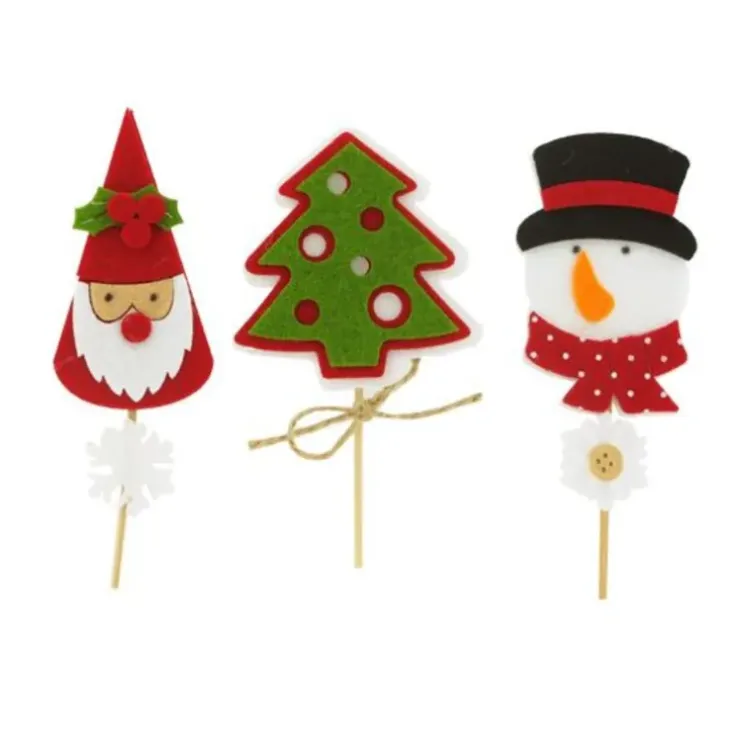 Cerf Dellier 3 décors de Noël assortis en feutrine thème 1 Sale