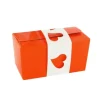 Cerf Dellier 5 Kits "Ballotin Orange 250 g + Fourreau Blanc" New