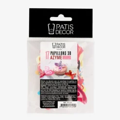 Cerf Dellier 17 Papillons 3D comestibles en azyme assortis Sale