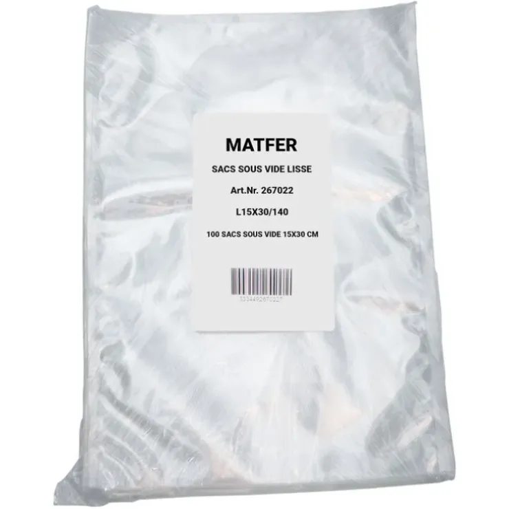 Cerf Dellier 100 sacs sous vide lisse 140 microns 40 x 60 cm Discount