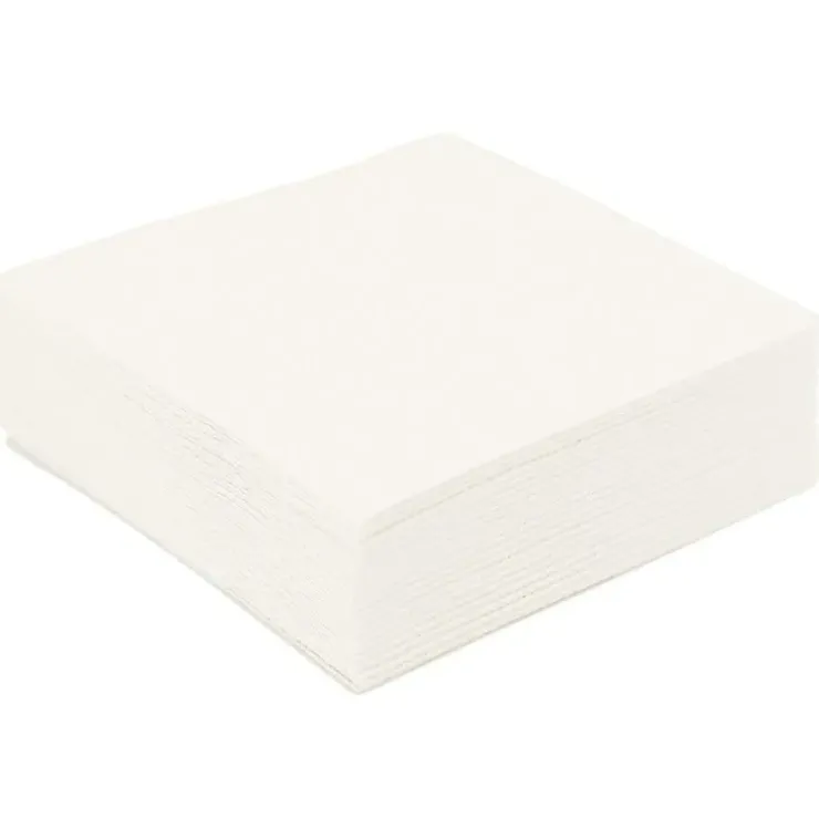 Cerf Dellier 50 Serviettes de table blanches Discount
