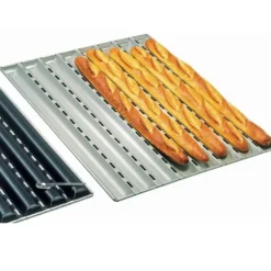Cerf Dellier Alu-Gaufer plaques à pain 650 x 430 6 baguettes Hot