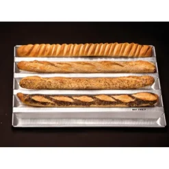 Cerf Dellier Alu-Gaufer plaques à pain 750 x 430 6 baguettes Best