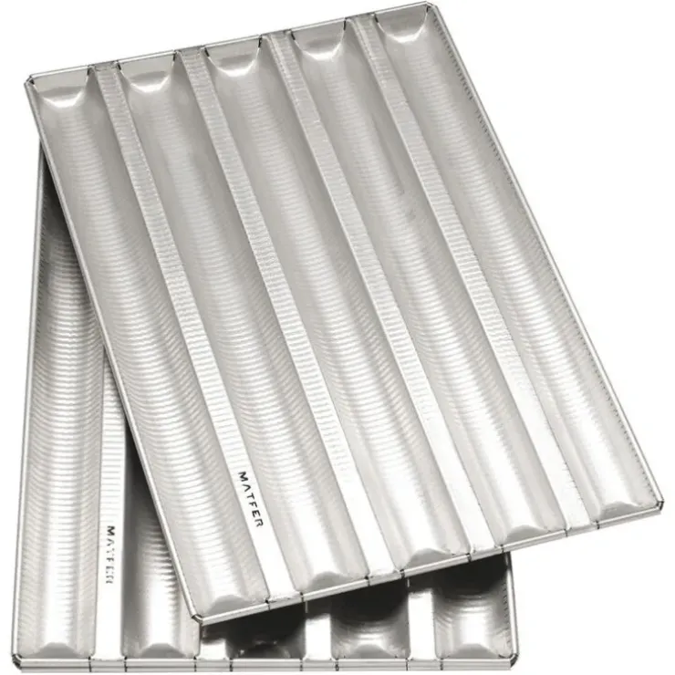 Cerf Dellier Alu-Gaufer plaques à pain bongard 800 x 430 6 baguettes Sale