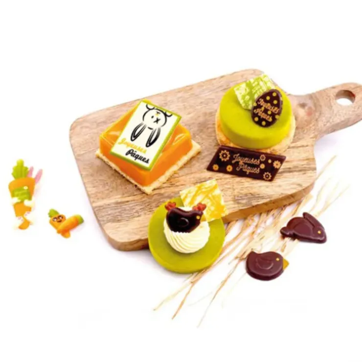 Cerf Dellier Animaux de Pâques assortis en chocolat noir (x48) Sale