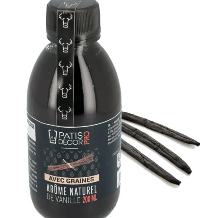 Cerf Dellier Arôme naturel de Vanille avec graines 200 ml New