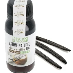 Cerf Dellier Arôme naturel de vanille biologique avec graines 50 ml Sale