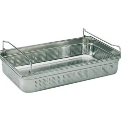 Cerf Dellier Bac gastronorme perforé inox - avec anses panier - GN 1/1 profondeur 10 cm Online