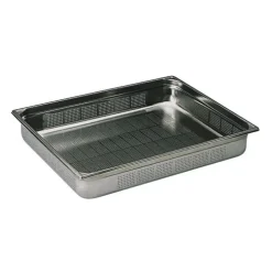 Cerf Dellier Bac gastronorme perforé inox - sans anse - GN 2/1 profondeur 10 cm Sale