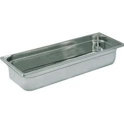 Cerf Dellier Bac gastronorme perforé inox - sans anse - GN 2/4 profondeur 10 cm New