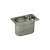 Cerf Dellier Bac gastronorme plein inox - sans anse - GN 1/9 profondeur 10 cm New