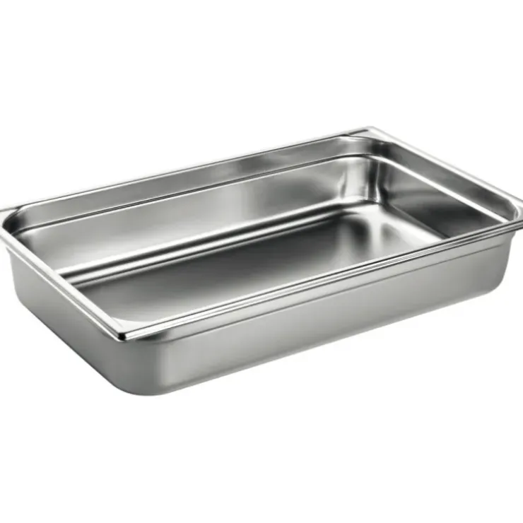 Cerf Dellier Bac gastronorme plein inox - sans anse - GN 1/1 profondeur 2 cm Hot