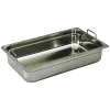 Cerf Dellier Bac gastronorme plein inox - avec anses escamotables - GN 1/1 profondeur 15 cm Hot