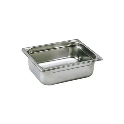 Cerf Dellier Bac gastronorme plein inox - sans anse - GN 1/2 profondeur 15 cm Outlet