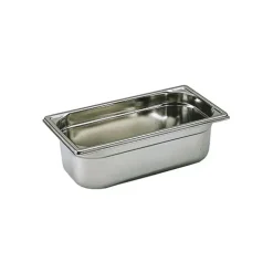 Cerf Dellier Bac gastronorme plein inox - sans anse - GN 1/3 profondeur 4 cm Clearance