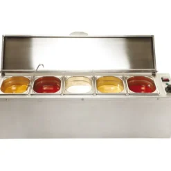 Cerf Dellier Bain-marie à sauces pour 5 bacs GN 1/6 Hot