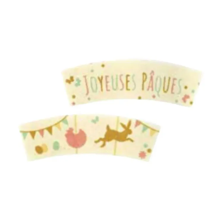 Cerf Dellier Banderoles azyme Joyeuses Pâques assorties (x 24) Best