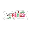 Cerf Dellier Banderoles blanches Joyeuses Fêtes azyme (x24) Clearance