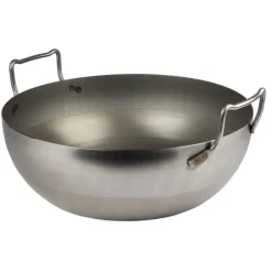 Cerf Dellier Bassine à friture en tôle d'acier noire sans panier 45 cm Online