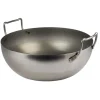 Cerf Dellier Bassine à friture en tôle d'acier noire sans panier 32 cm Best