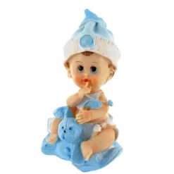 Cerf Dellier Bébé garçon et son doudou