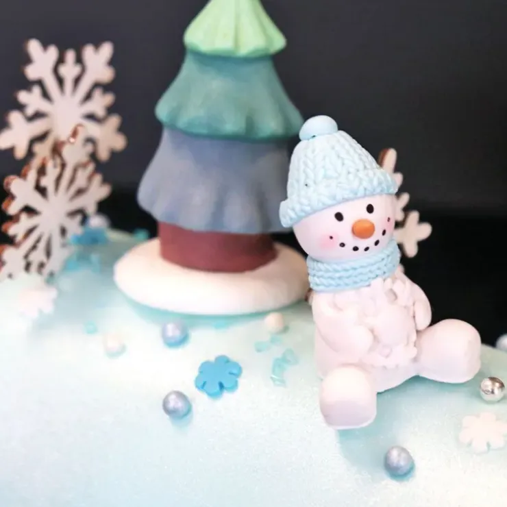 Cerf Dellier Bonhomme de neige assis Best