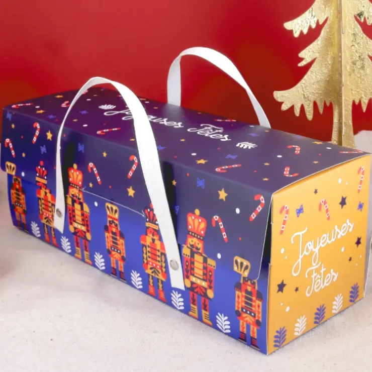 Cerf Dellier Boîte à buche casse-noisette - 35 x 11 x 11 cm New