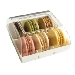 Cerf Dellier Boîte 6 macarons blanche Hot