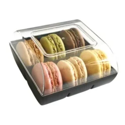 Cerf Dellier Boîte 6 macarons noire Hot