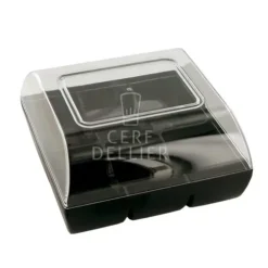 Cerf Dellier Boîte 6 macarons noire Hot