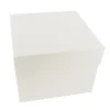 Cerf Dellier Boîte pâtissière blanche 46 x 46 x H 22 cm Discount