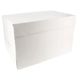 Cerf Dellier Boîte pâtissière blanche 26 x 36 x 20 cm New