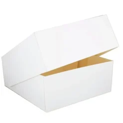 Cerf Dellier Boîte pâtissière blanche carrée 20 x 20 x 10 cm Outlet