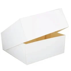 Cerf Dellier Boîte pâtissière blanche carrée 35 x 35 x 8 cm Hot