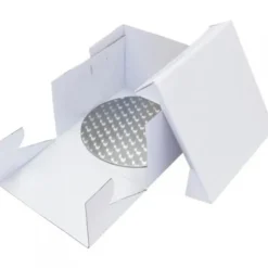 Cerf Dellier Boîte pâtissière blanche hauteur 15 cm PME Sale