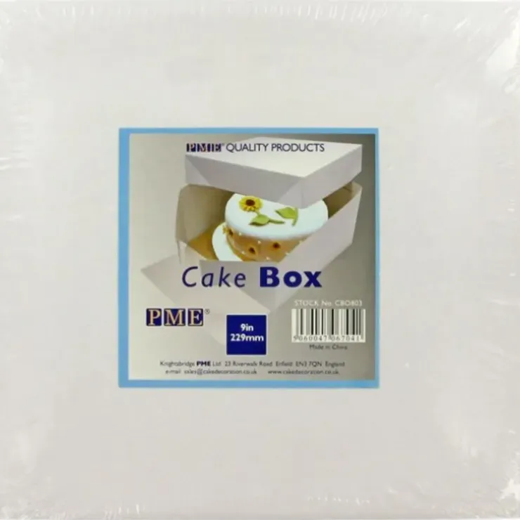 Cerf Dellier Boîte pâtissière blanche hauteur 15 cm PME Sale