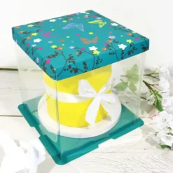Cerf Dellier Boîte pâtissière vitrine Papillons 26 x 26 x 24 cm Clearance