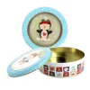 Cerf Dellier Boîte ronde à biscuits de Noël pingouin en métal - Ø 17,5 cm New