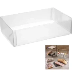 Cerf Dellier Boîte transparente rectangle 16 x 12 x 2,5 cm (x5) Hot