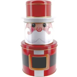 Cerf Dellier Boîtes à biscuits de Noël Set de 3 à empiler Père Noël Clearance
