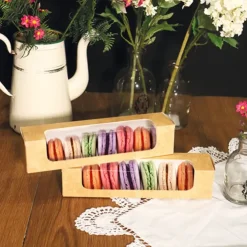 Cerf Dellier Boîtes 8 macarons kraft (x2) Hot