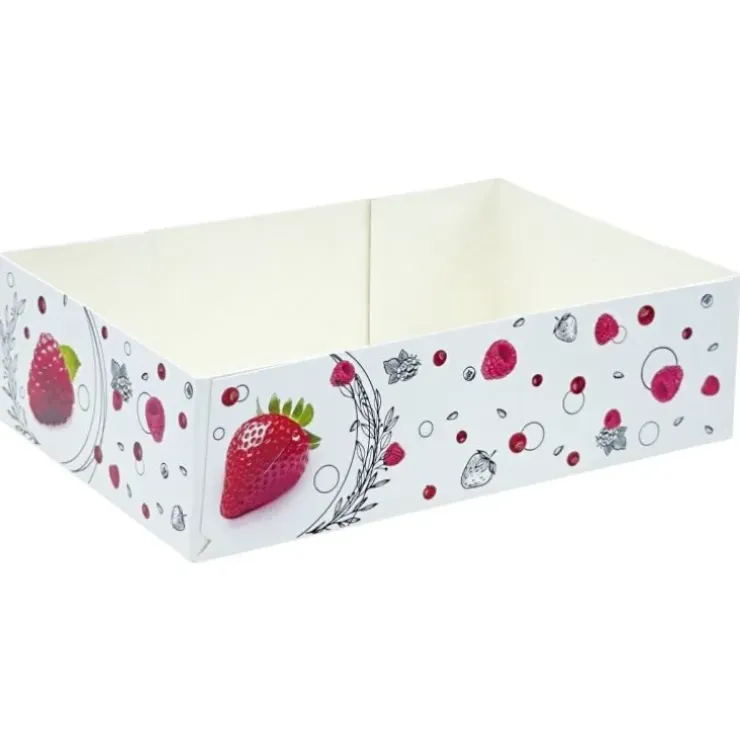 Cerf Dellier Boîtes petits-fours Morgane 14 x 10 cm - Hauteur 4 cm (x 100) Best
