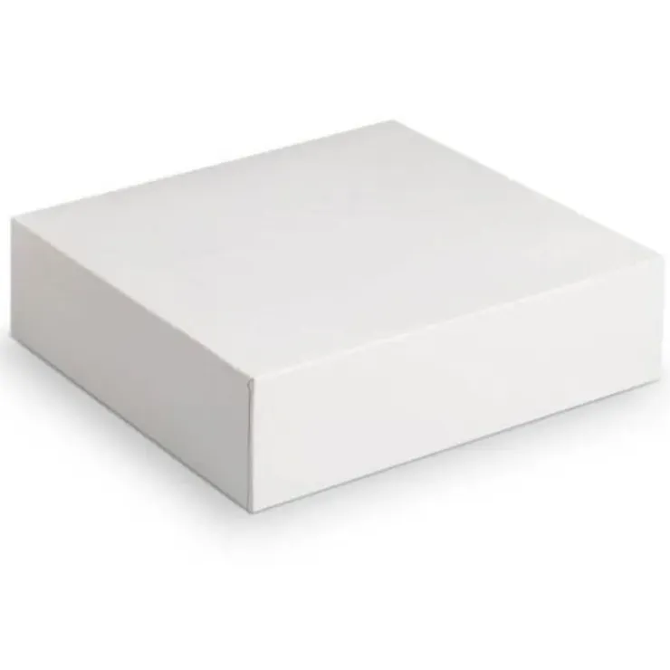 Cerf Dellier Boîtes pâtissières blanches 14 x 14 x 7 cm (x 50) Outlet