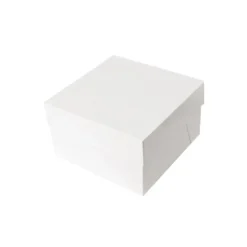 Cerf Dellier Boîtes pâtissières blanches 20x20 cm Hauteur 20 cm (x 10) Best
