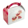 Cerf Dellier Boîtes pâtissières carrées à poignée Pauline 10 x 10 cm Hauteur 5,5 cm (x 50) Outlet