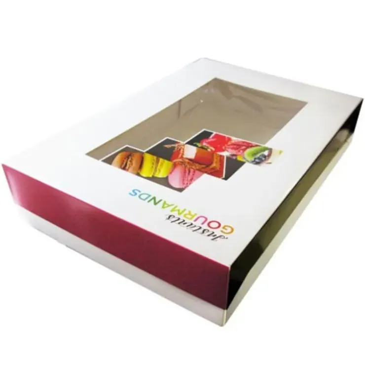Cerf Dellier Boîtes pâtissières fenêtres 43 x 29 x 12 cm (x 50) Hot