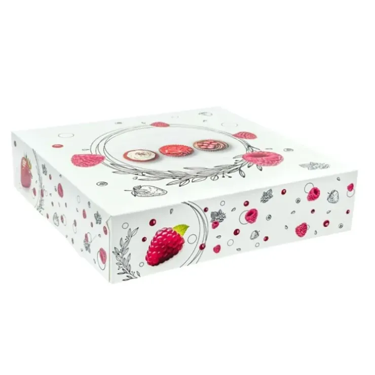 Cerf Dellier Boîtes pâtissières Morgane 26 x 26 cm - Hauteur 8 cm (x 50) Outlet