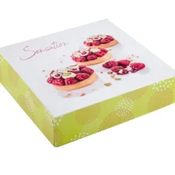 Cerf Dellier Boîtes pâtissières Pauline 26 x 26 cm Hauteur 5 cm (x 50) Hot