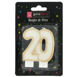 Cerf Dellier Bougie anniversaire 20 ans Sale